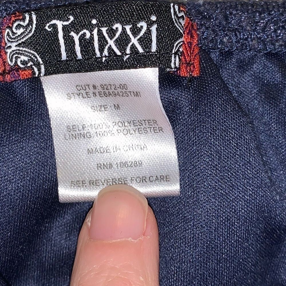 Trixxi blue lace overlay strapless maxi medium - Picture 2 of 2